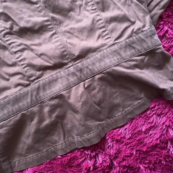 Brown faux denim retro jacket - Picture 7 of 12